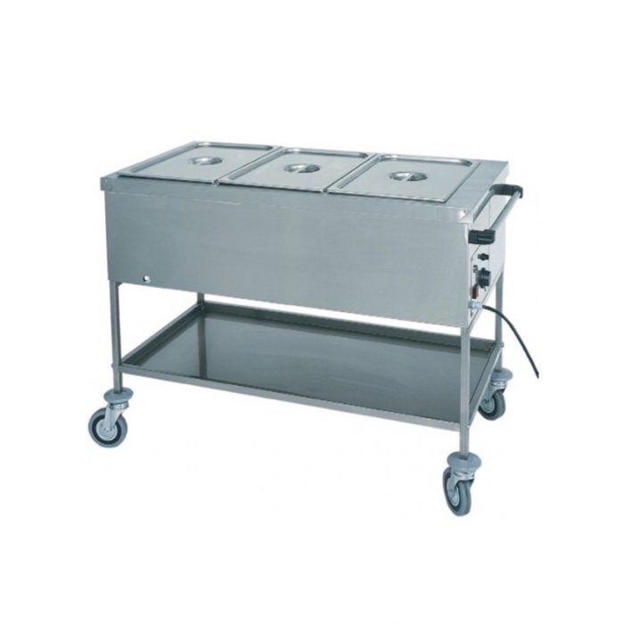 Lacor 69100 Scaldavivande per il corpo Luxe GN 1/2, acciaio