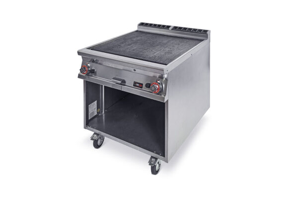 Fry top rigato a gas 80x90