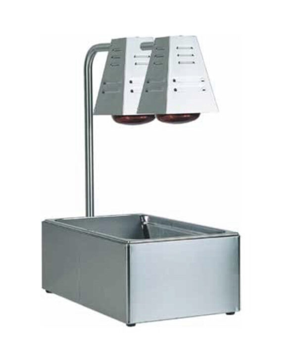 Scaldafritto doppia lampada+vasca calda.